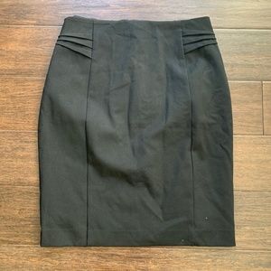 Express Black Pencil Skirt w/ Back Slit